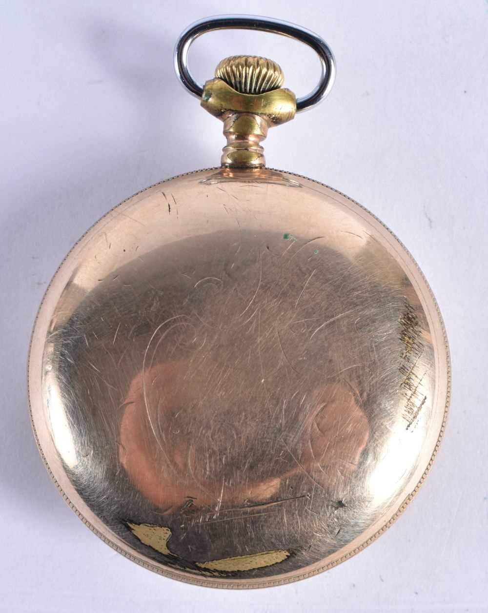 WALTHAM Gents Rolled Gold Open Face Pocket Watch.  Movement - Hand-wind.  WORKING - Tested For Time. - Image 3 of 3