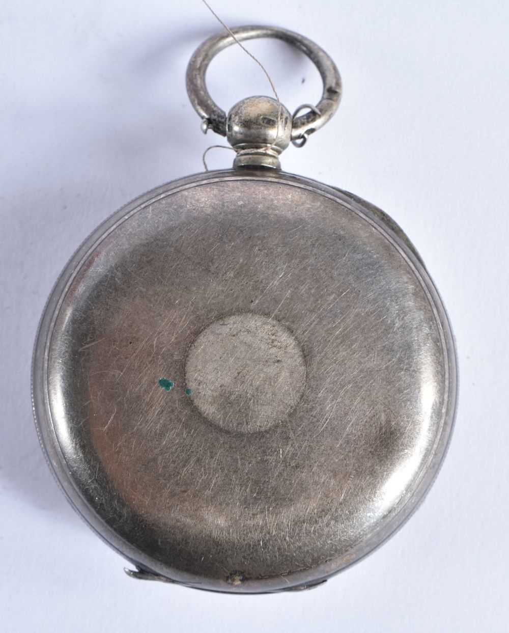 WALTHAM Sterling Silver Gents Antique Open Face Pocket Watch Key-wind Working. 142 grams. London - Image 4 of 4