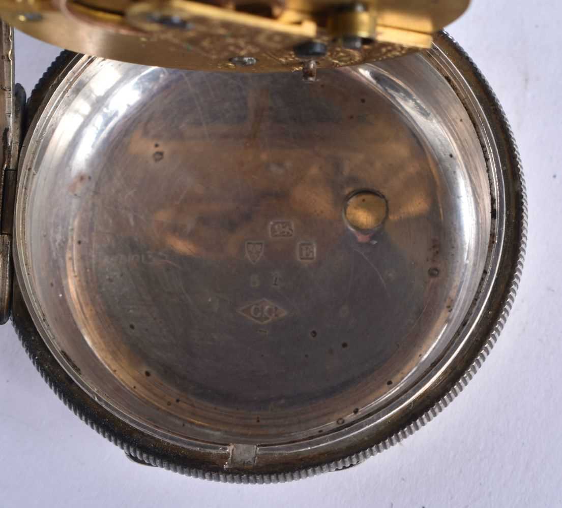 Sterling Silver Gents Antique Fusee Pocket Watch Key-wind Working. Chester 1888. 150 grams. 5.25 - Bild 3 aus 4