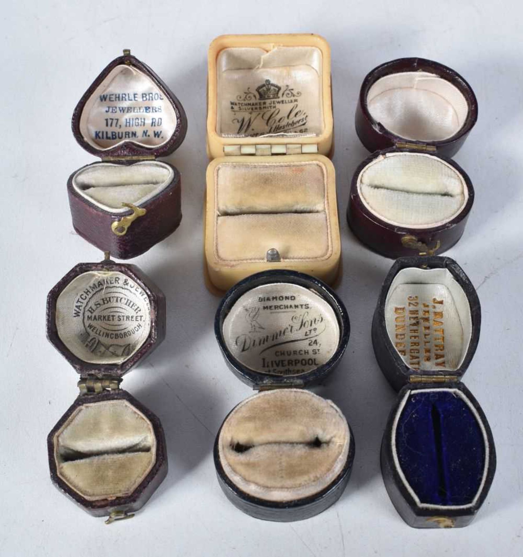 Six Antique Ring Boxes (6) - Image 2 of 2