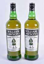 TWO BOTTLES OF WILLIAM LAWSONS BLENDED SCOTCH WHISKEY. 32 cm high. (2)