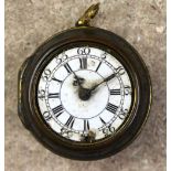 Gents pair case, verge/fusee, key wound and set, open face pocket watch, made by C. Charleson,