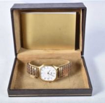 A Boxed Longines Quartz watch. 3.5cm incl crown. Needs battery