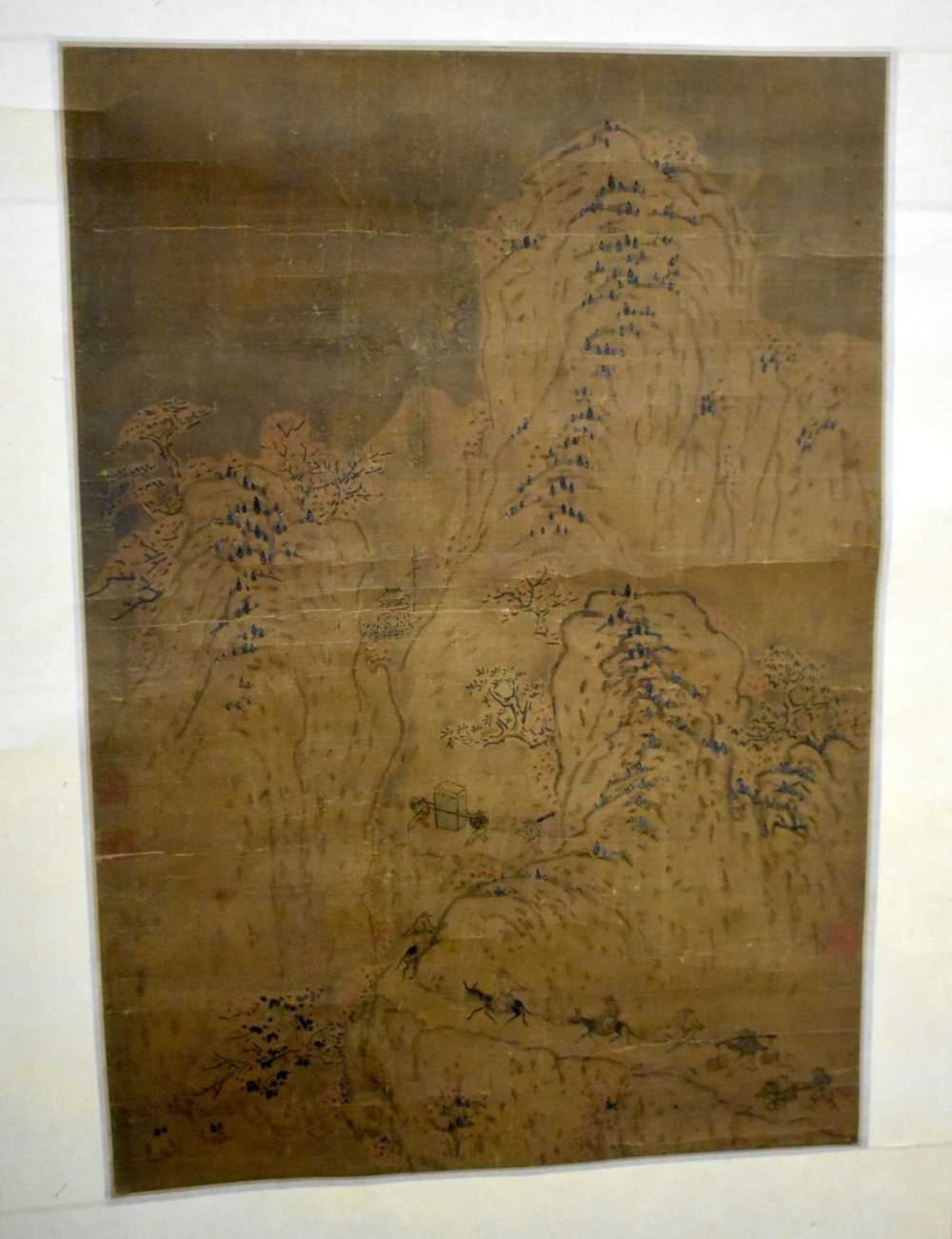 THREE EARLY 20TH CENTURY CHINESE SCROLLS. Largest 130 cm x 50 cm. (3) - Image 2 of 18