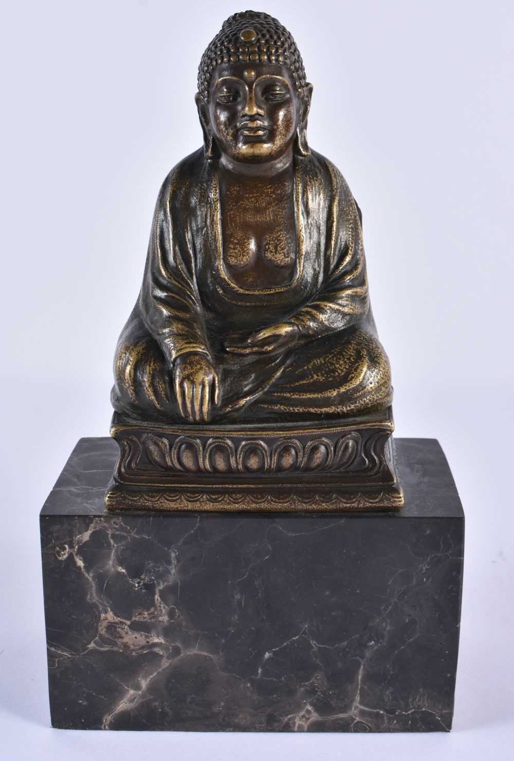 A RARE LATE 19TH/20TH CENTURY AUSTRIAN COLD PAINTED BRONZE EROTIC BUDDHA FIGURE the front opening to