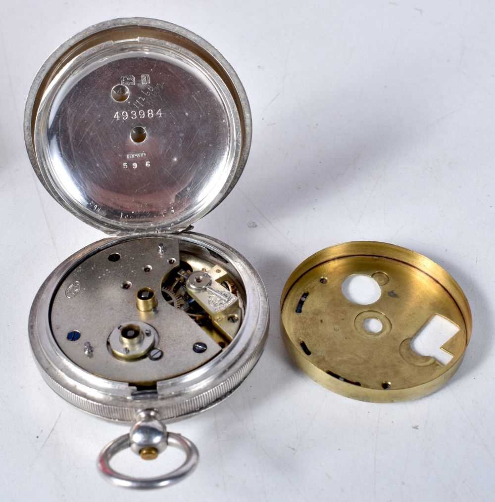 Victorian Silver Gents Open Face Pocket Watch.  Hallmarked Birmingham 1900.  Movement - Key-wind. - Image 3 of 4