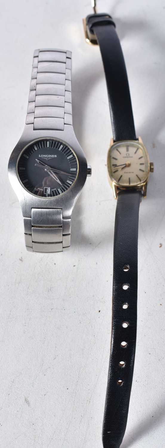 Two Ladies Longines and Omega Watches. Largest 2.6cm incl crown. Working (2) - Image 2 of 5