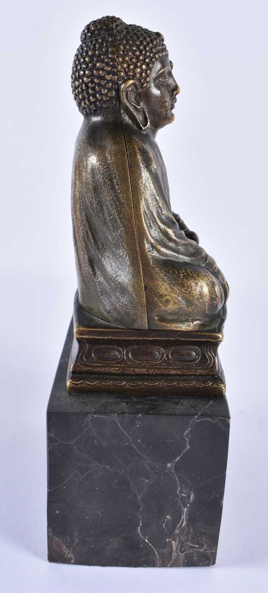 A RARE LATE 19TH/20TH CENTURY AUSTRIAN COLD PAINTED BRONZE EROTIC BUDDHA FIGURE the front opening to - Image 11 of 12