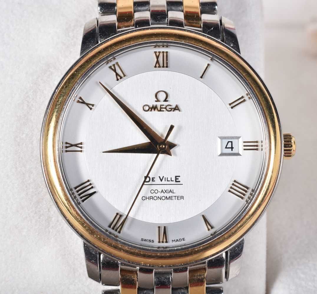 A Boxed OMEGA De Ville Prestige Co-Axial Chronometer 40 mm.  Working with papers - Image 2 of 3