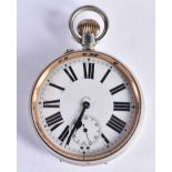 Gents Vintage Goliath Open Face Pocket Watch.  Movement - Hand-wind.  WORKING - Tested For Time.