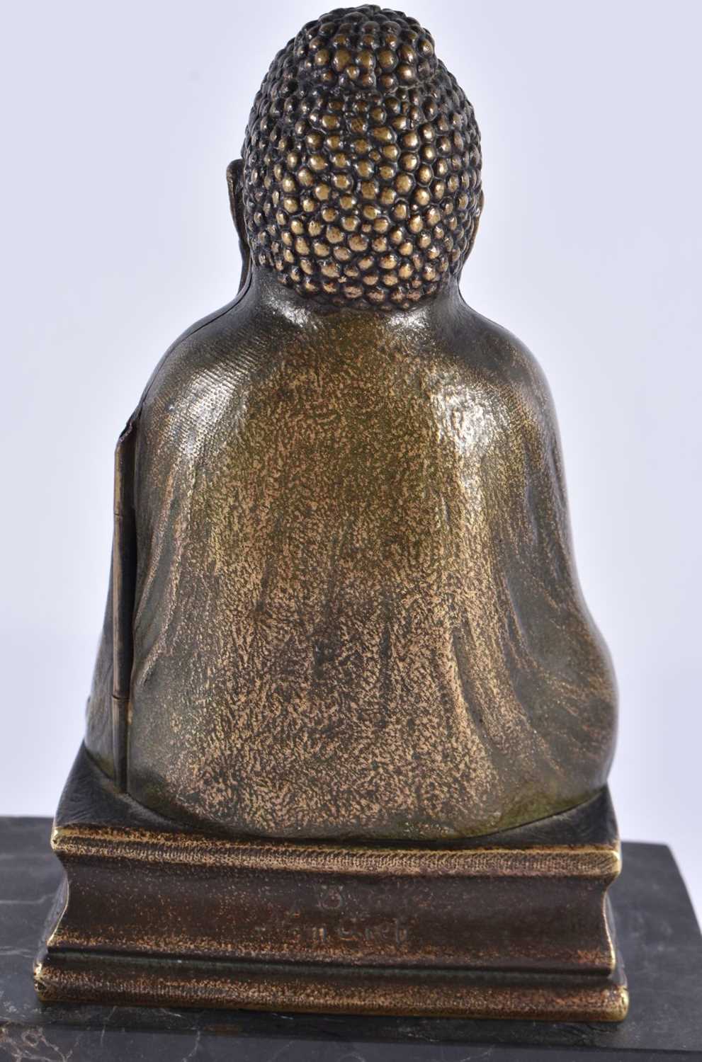 A RARE LATE 19TH/20TH CENTURY AUSTRIAN COLD PAINTED BRONZE EROTIC BUDDHA FIGURE the front opening to - Bild 9 aus 12
