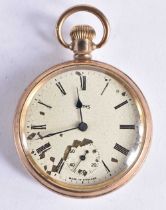 SMITHS Gents Vintage Rolled Gold Open Face Pocket Watch Hand-wind Working. 96 grams. 5 cm diameter.