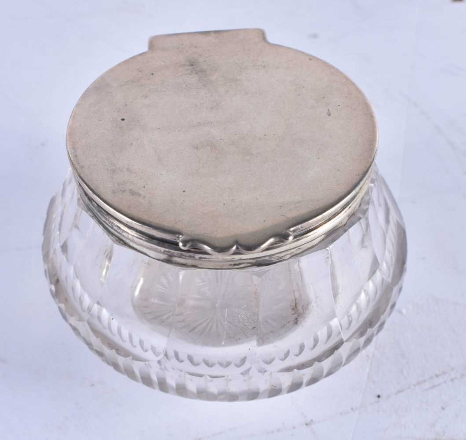 AN ART DECO ASPREYS SILVER INKWELL. Silver 822 grams. 27 cm x 18 cm. - Image 2 of 5