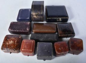 Twelve Antique Jewellery Boxes. (12)