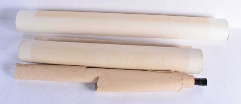 THREE EARLY 20TH CENTURY CHINESE SCROLLS. Largest 150 cm x 82 cm. (3)