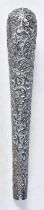 A Continental Silver Parasol Handle with Embossed Middle Eastern Designs. XRF tested for purity21.