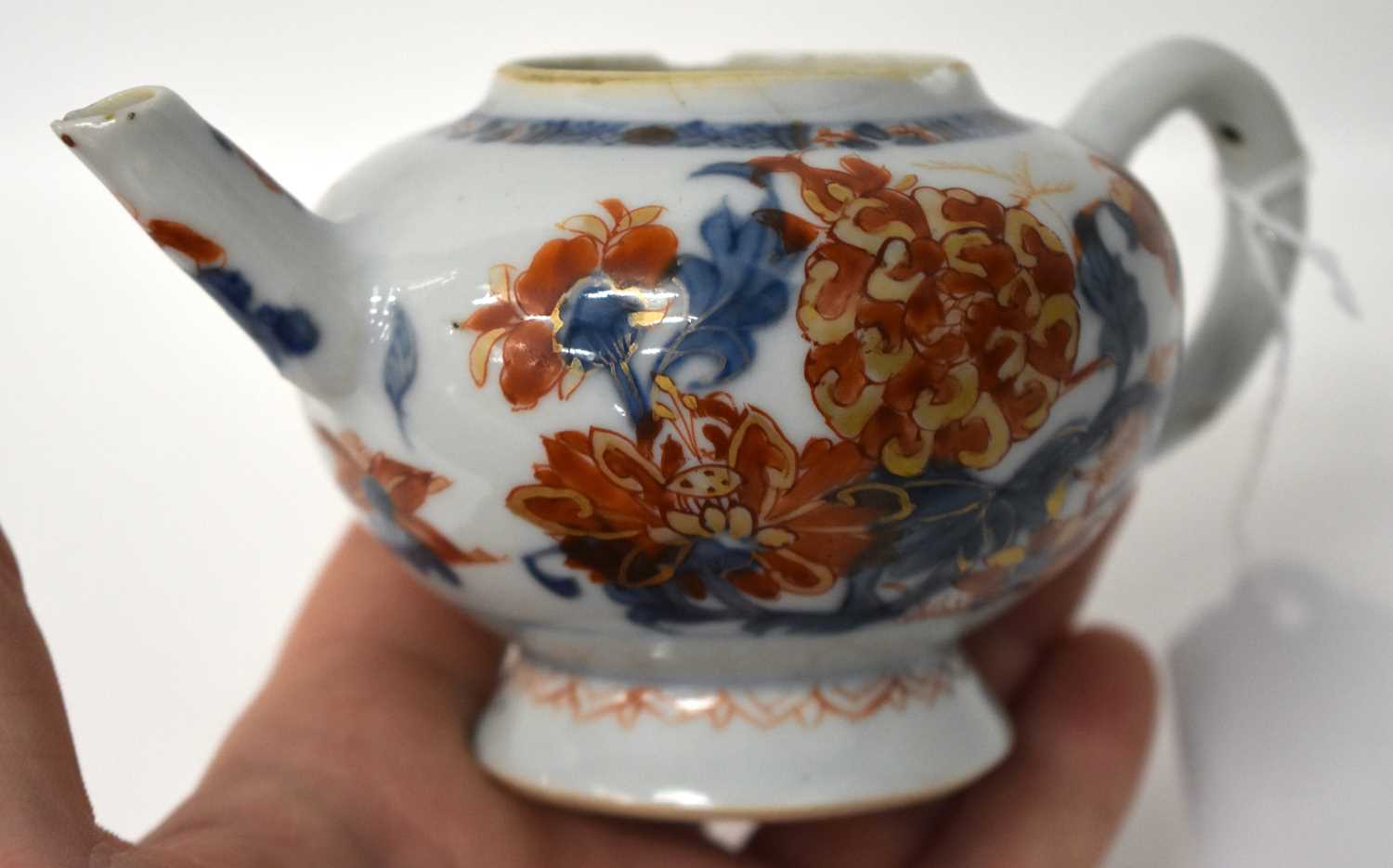 A PAIR OF LATE 17TH/18TH CENTUTYR CHINESE IMARI BLUE AND WHITE PORCELAIN TEAPOTS AND COVERS Kangxi/ - Image 27 of 27