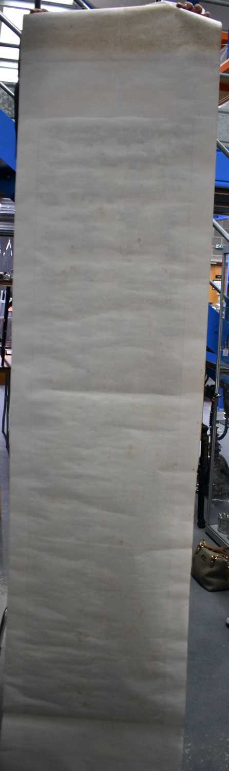 THREE EARLY 20TH CENTURY CHINESE SCROLLS. Largest 230 cm x 55 cm. (3) - Image 17 of 17