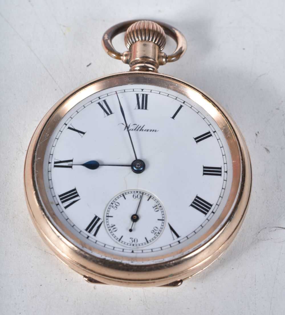 A Waltham Open Face Pocket Watch. 4.8cm diameter, working