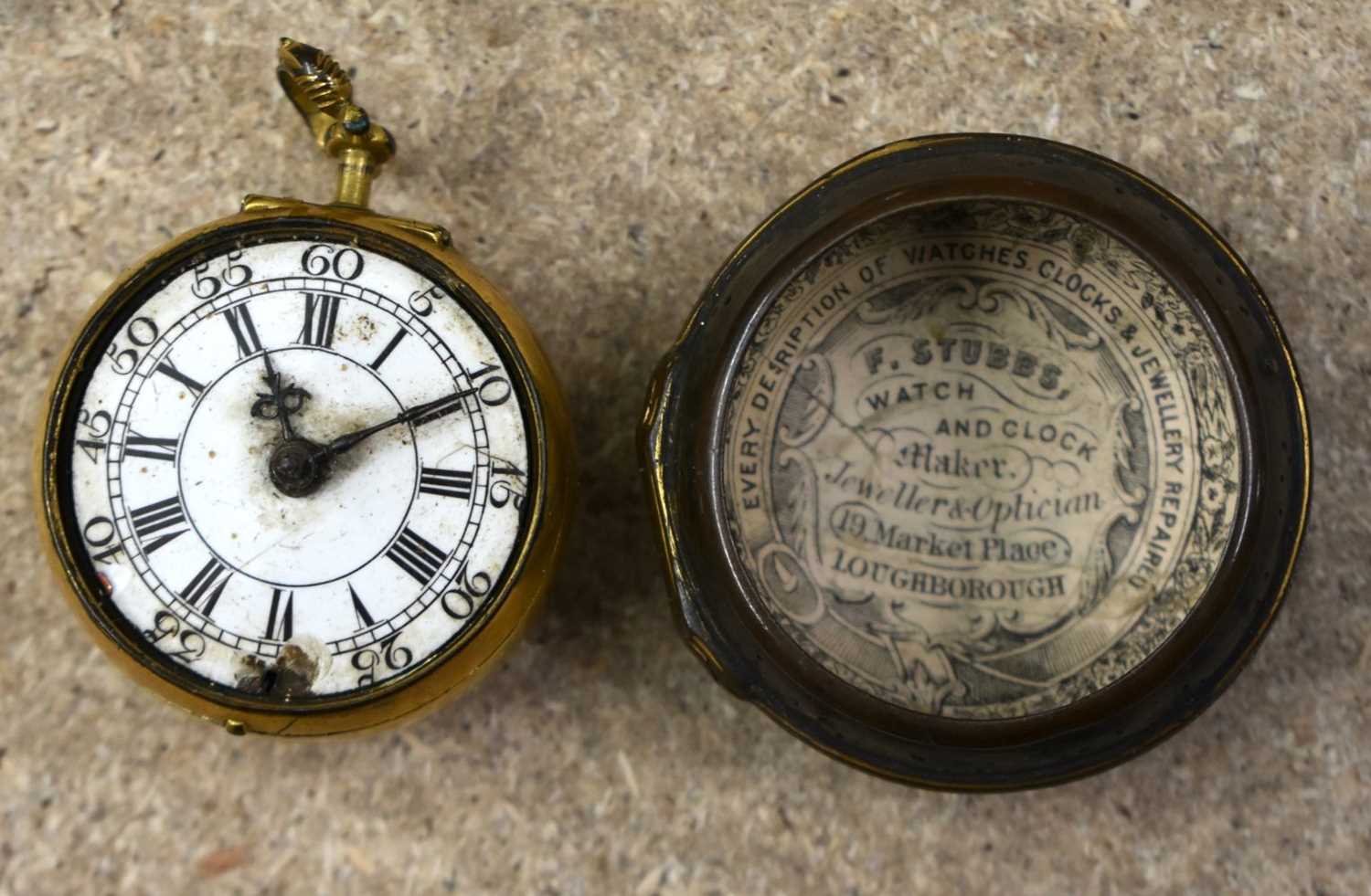 Gents pair case, verge/fusee, key wound and set, open face pocket watch, made by C. Charleson, - Image 2 of 7