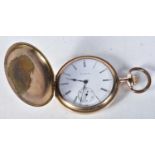 An Elgin Hunter Pocket Watch. 5cm diameter, working