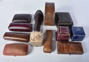 Twelve Antique Jewellery Boxes. (12)