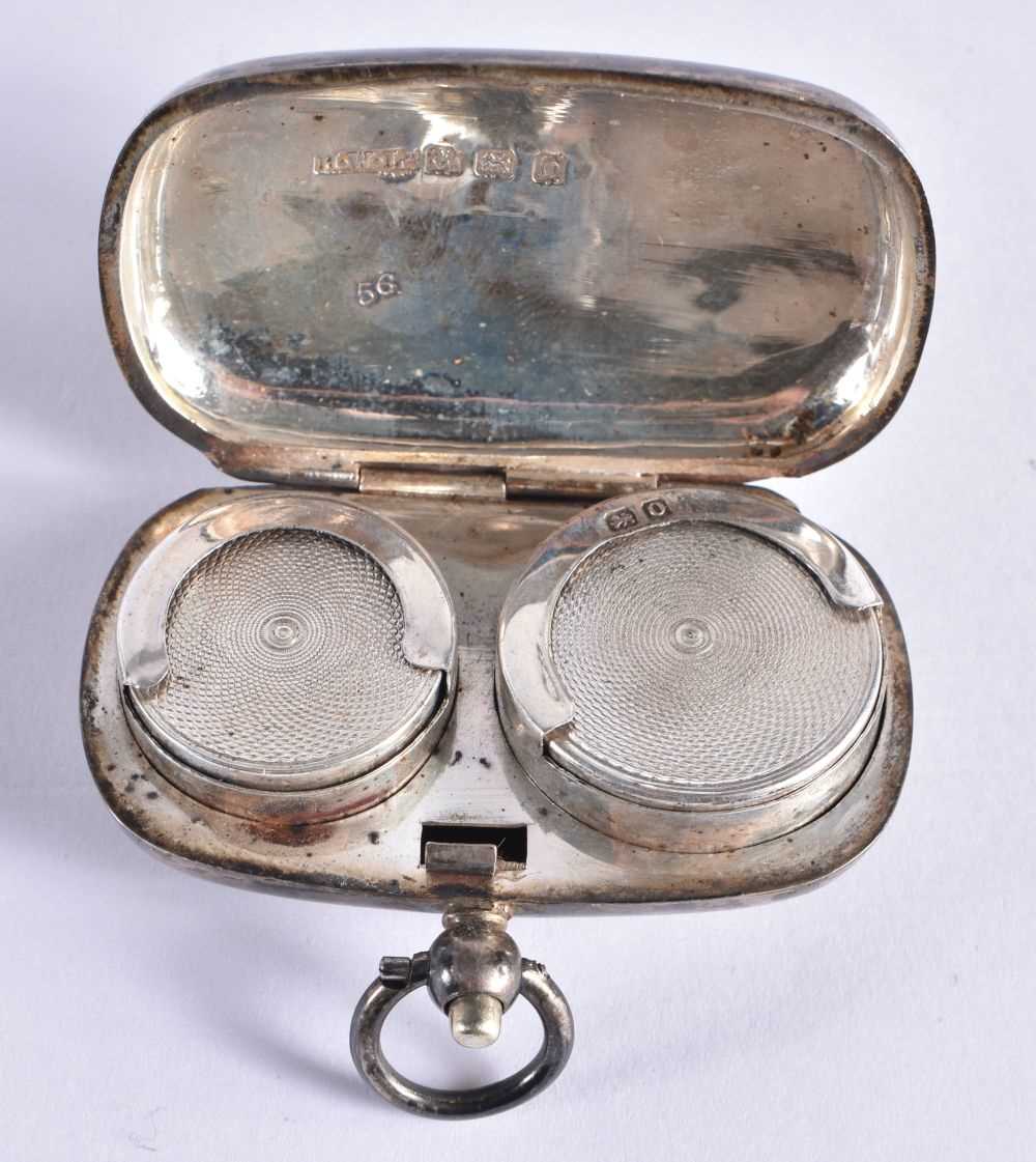 A Silver Double Sovereign Case. Hallmarked Birmingham 1938, 3cm x 5cm x 1.6 cm. weight 19.9g. - Image 3 of 6