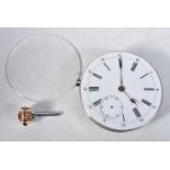 A Minute Repeater Pocket Watch Movement. 4.4cm diameter, working