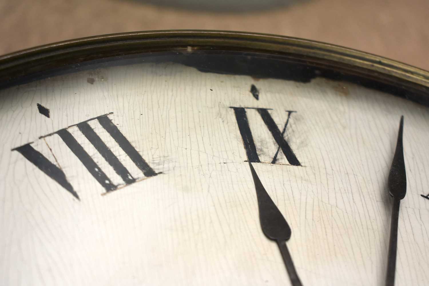 A RARE WOOD DIAL THOMAS WALDER OF ARUNDEL HANGING WALL CLOCK with black painted Roman numerals and - Image 12 of 19
