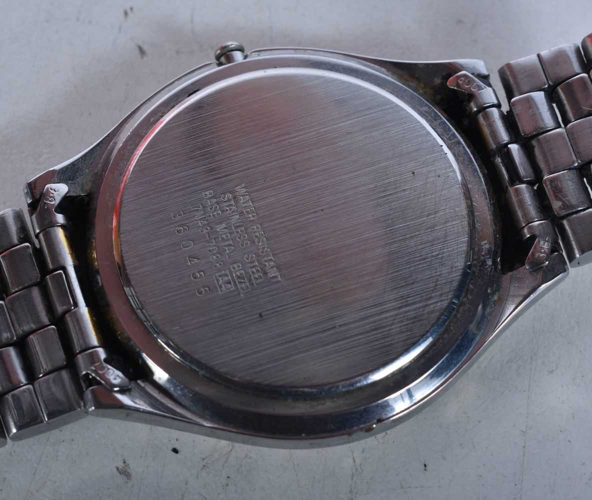A Seiko Quartz Watch. 3.8cm incl crown, working - Image 2 of 2
