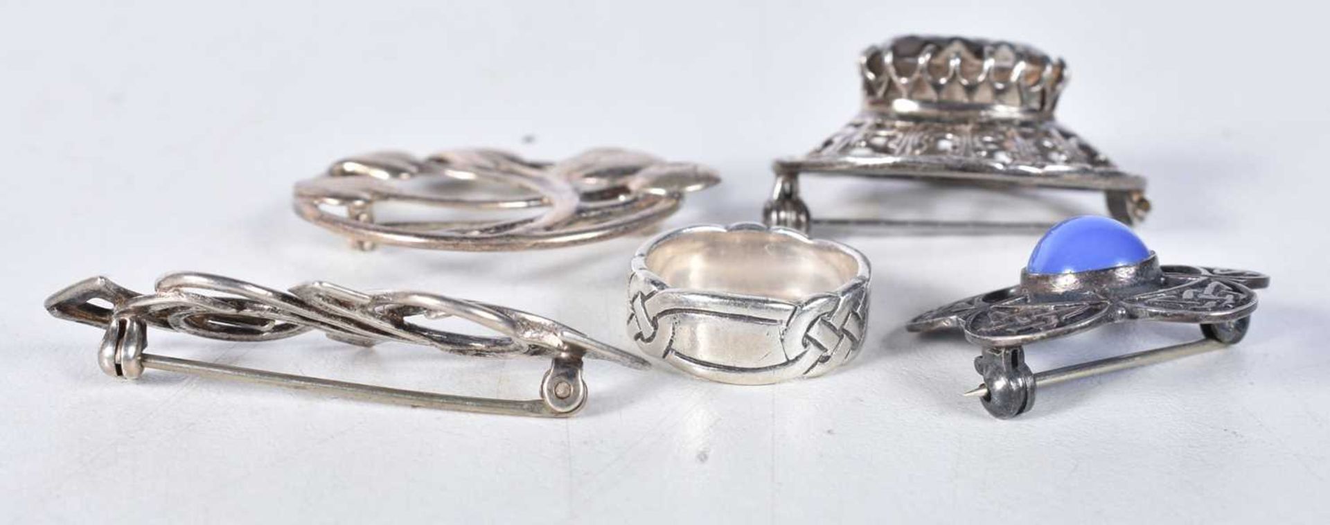 A collection of silver Scottish/Celtic jewellery including Ola Gorie. Stamped Silver and Sterling, - Image 3 of 3