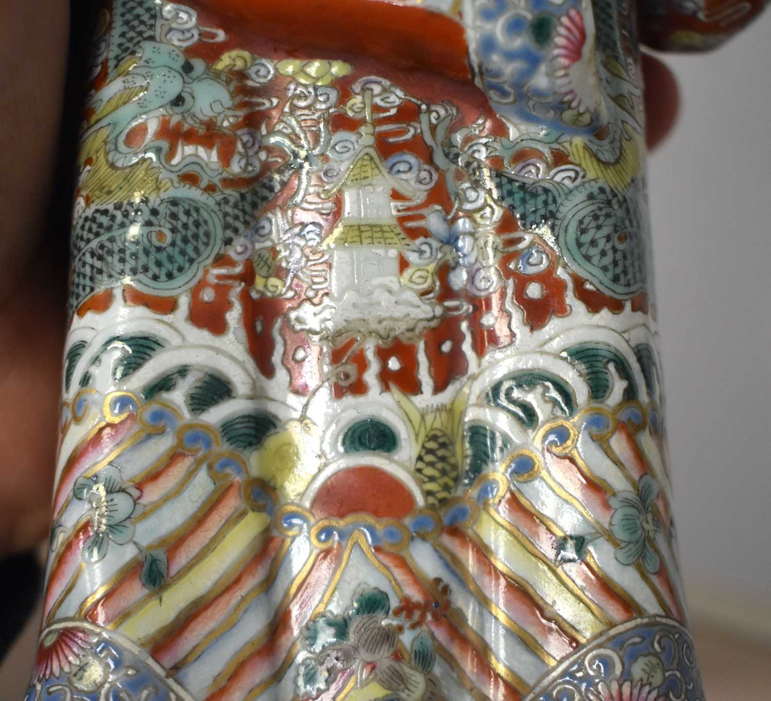 A SET OF FOUR LATE 19TH/20TH CENTURY CHINESE FAMILLE ROSE PORCELAIN FIGURES Late Qing, modelled as - Image 38 of 48