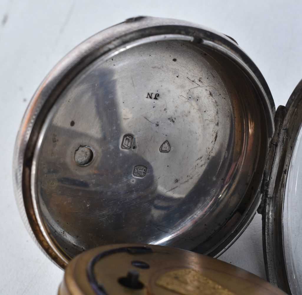 Two Victorian Silver Open Face Pocket Watches. Hallmarks include London 1869, largest 5.2cm - Image 4 of 4
