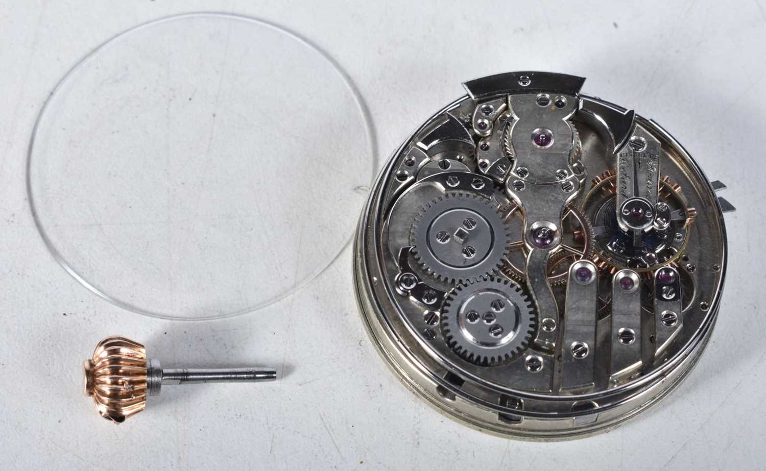 A Minute Repeater Pocket Watch Movement. 4.4cm diameter, working - Image 2 of 2