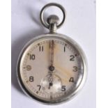 DOXA G.S.T.P Gents Military Issued WWII Pocket Watch Hand-wind Working. 5 cm diameter.