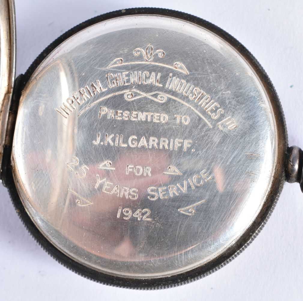SMITHS Sterling Silver Gents Vintage Open Face Pocket Watch Hand-wind Working. Birmingham 1946. - Image 2 of 5