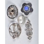 A collection of silver Scottish/Celtic jewellery including Ola Gorie. Stamped Silver and Sterling,