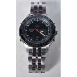 Accurist 7283 Skymaster Chronograph Stainless Steel Bracelet Watch.  5cm incl crown, Digital Display