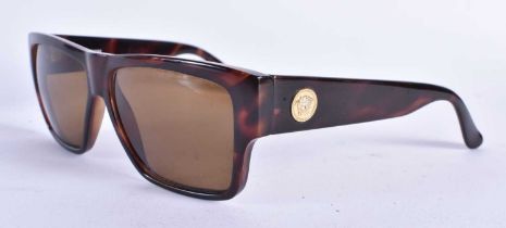A PAIR OF VERSACE SUNGLASSES. 15 cm wide.