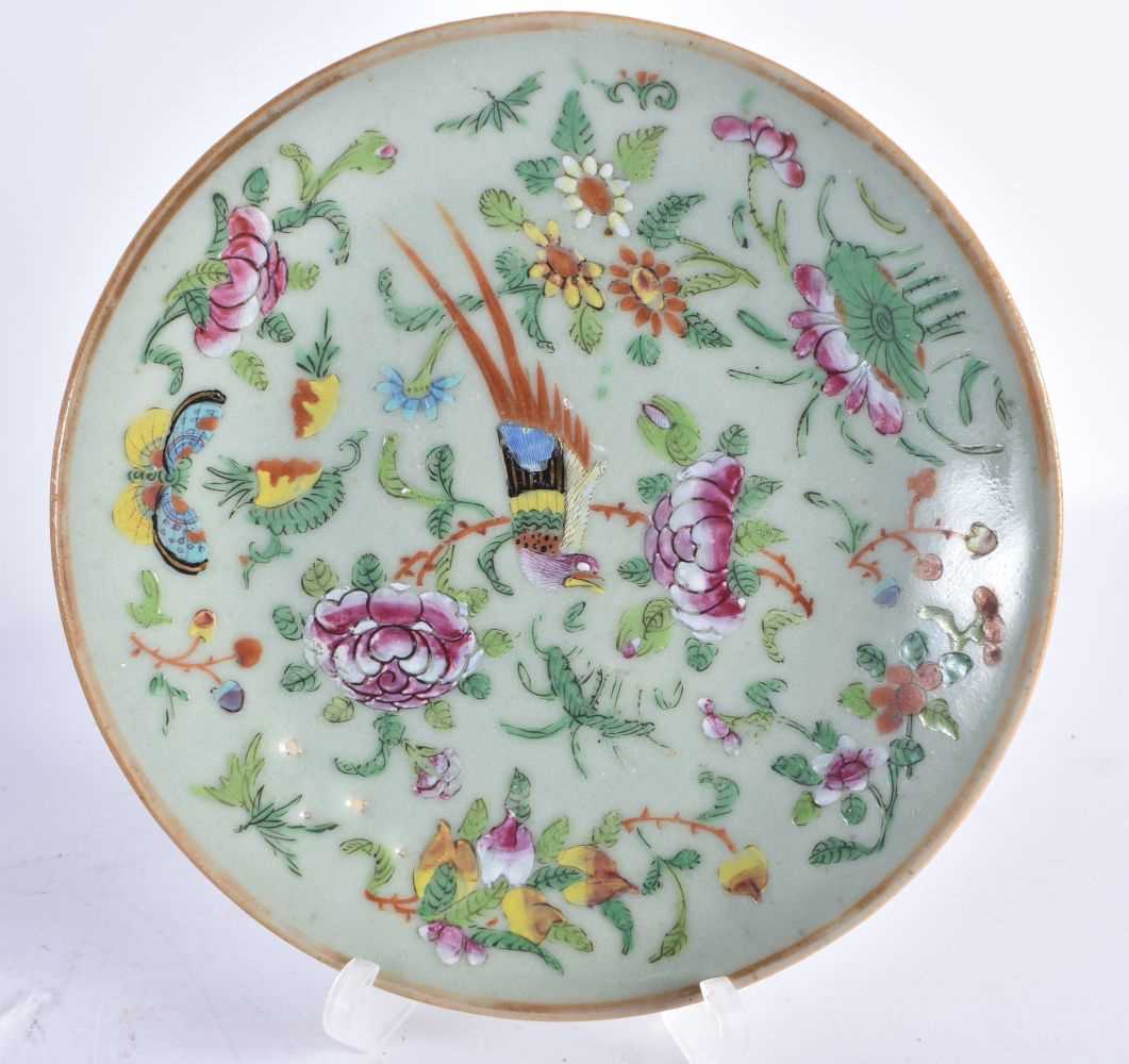 ASSORTED 19TH CENTURY CHINESE PORCELAIN Qing, including dishes, brush washers etc. Largest 18 cm - Image 2 of 7