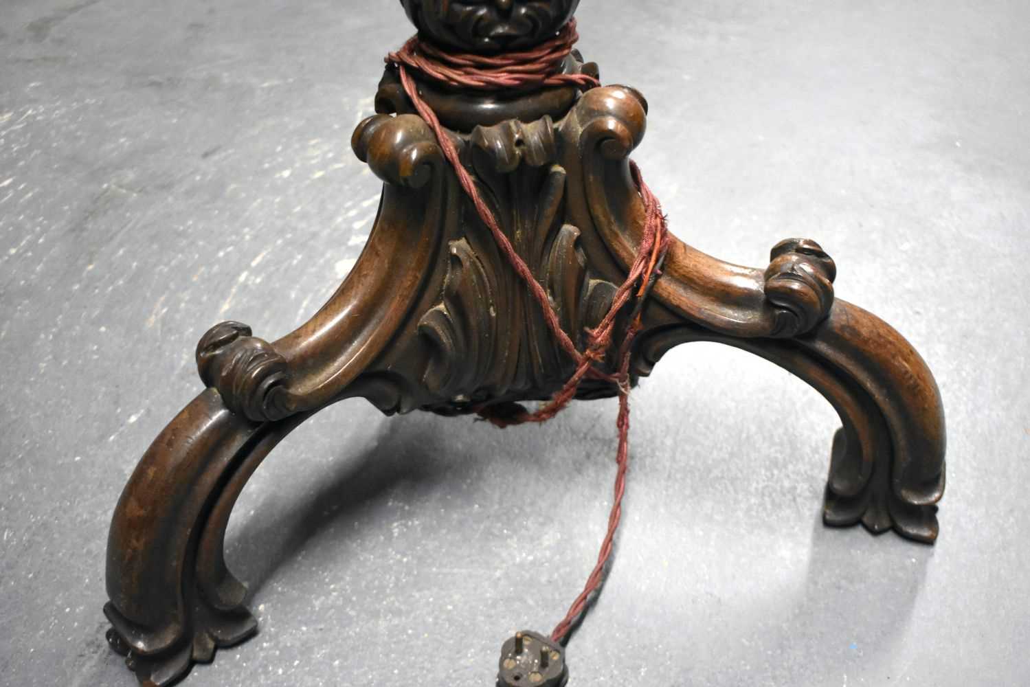 A LARGE VICTORIAN STANDARD LAMP. 190 cm high. - Image 5 of 8