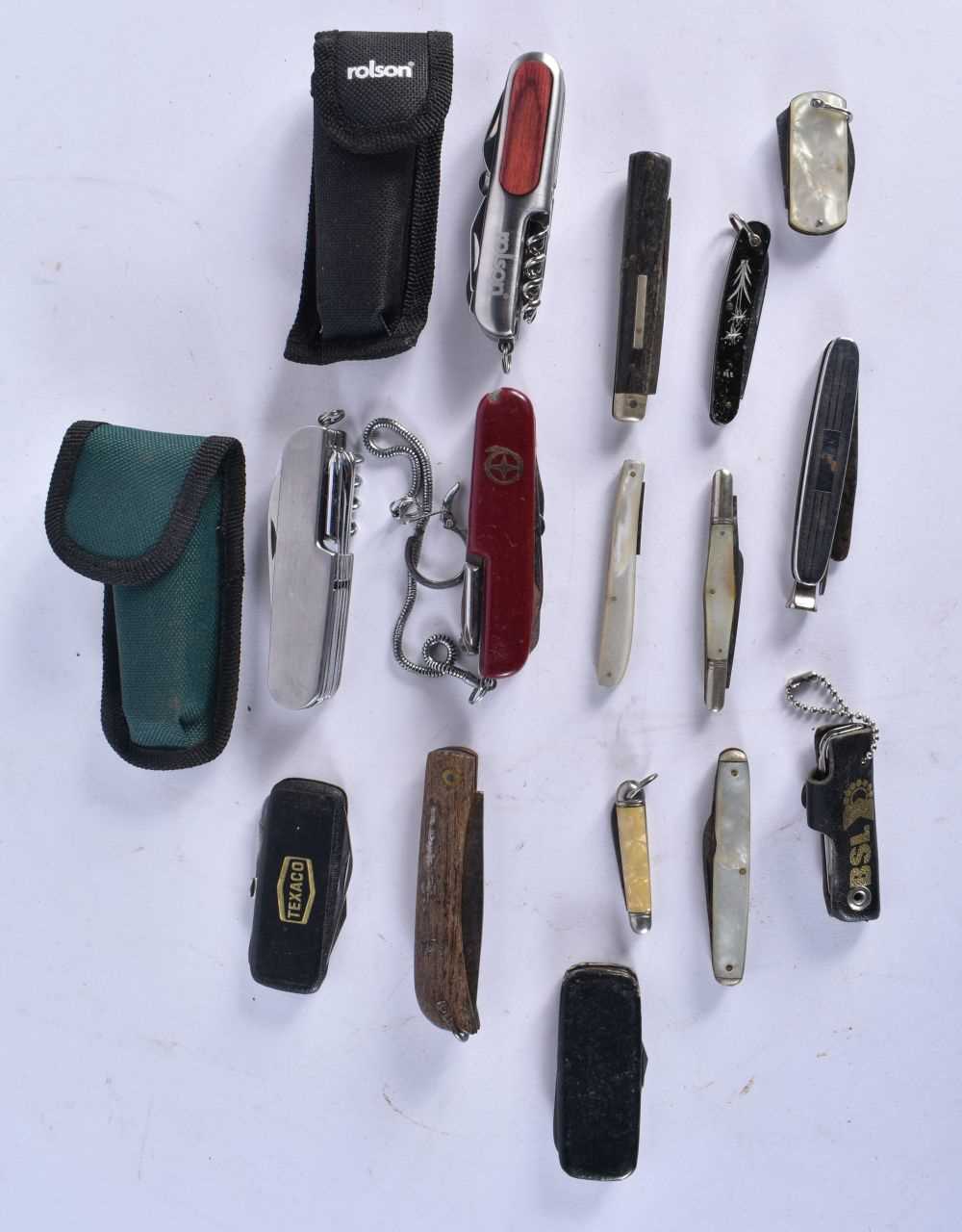 ASSORTED VINTAGE POCKET KNIVES. (qty)