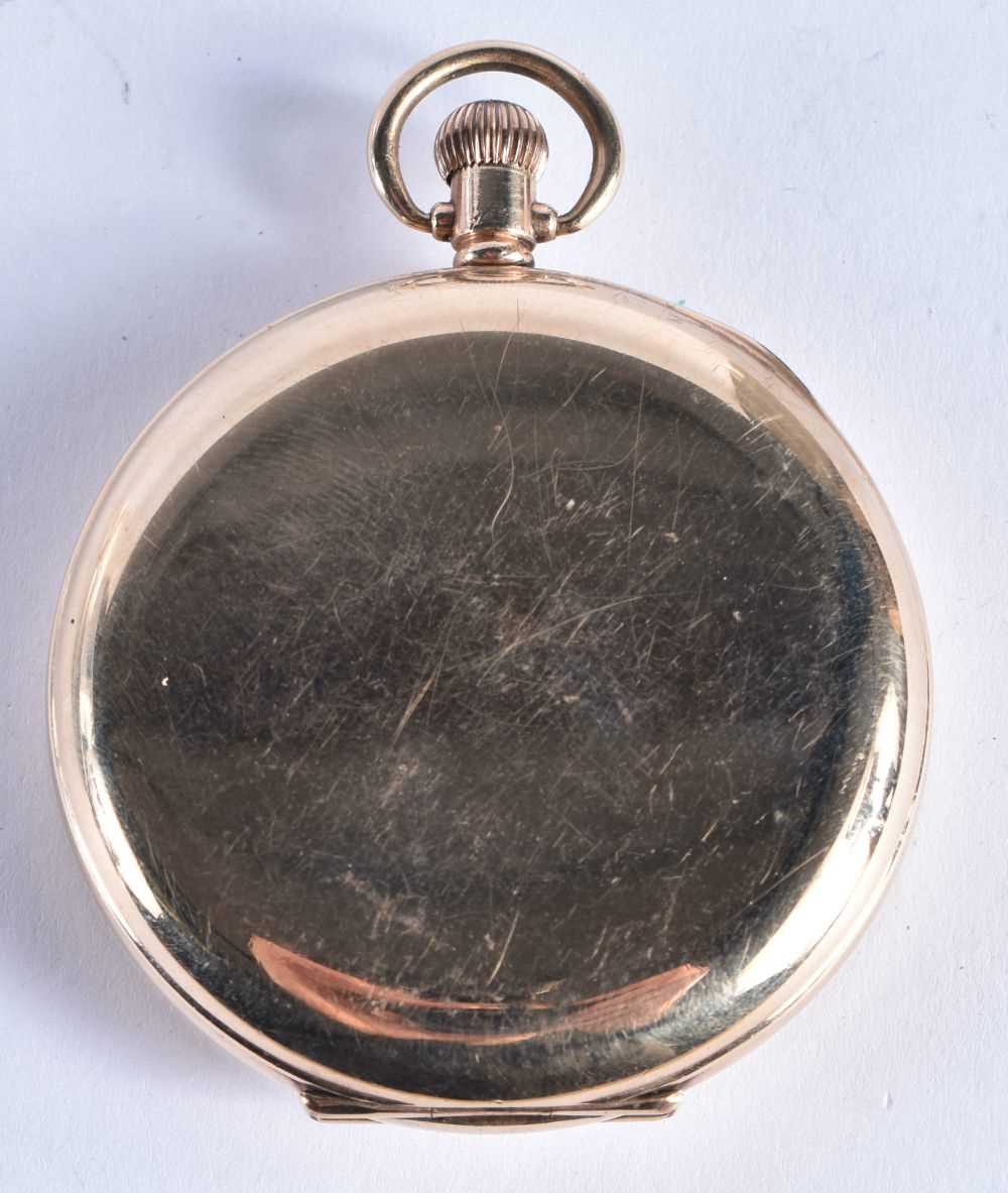 J HARGREAVES Gents Vintage Rolled Gold Full Hunter Pocket Watch Hand wind Working. 91 grams. 5 cm - Image 6 of 6