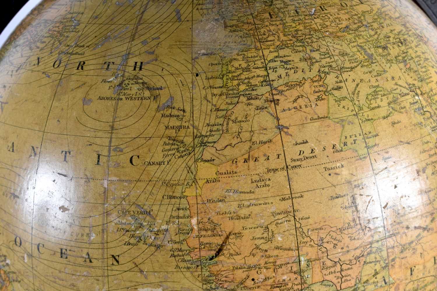A GOOD SMITHS TERRESTRIAL GLOBE George Philip & Son limited London, depicting the 'recent - Image 2 of 7