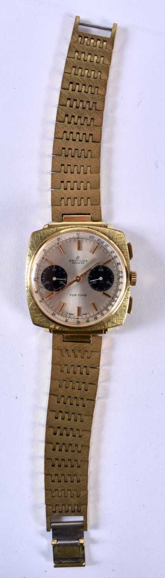 Vintage Breitling Top Time Chronograph Men's Watch Ref 2009.  Dial 3.5cm incl crown, working - Image 2 of 5