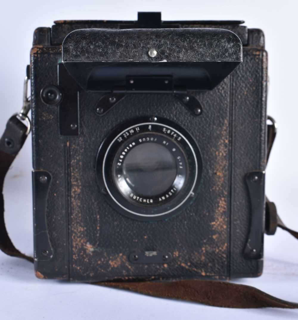 Ensign-Special Reflex Box ANTIQUE CAMERA w/ Original Box & Slides. 26 cm x 24 cm. - Image 3 of 5