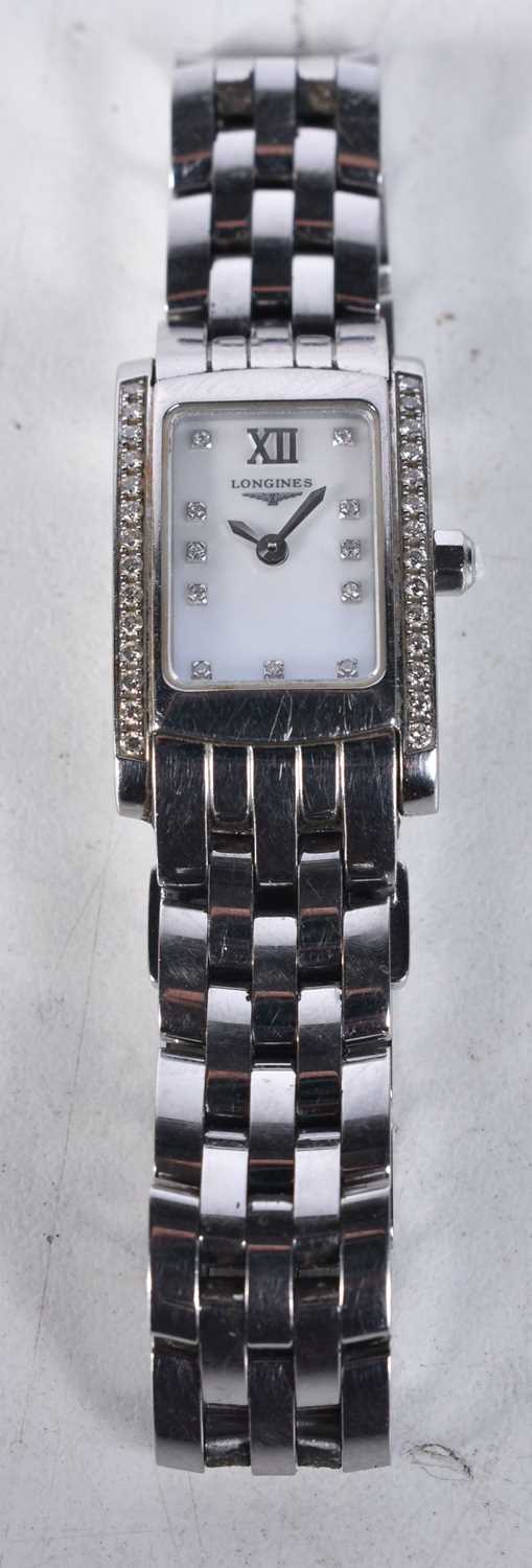 A Longines Cocktail watch. Dial 1.8cm incl crown. Not working.