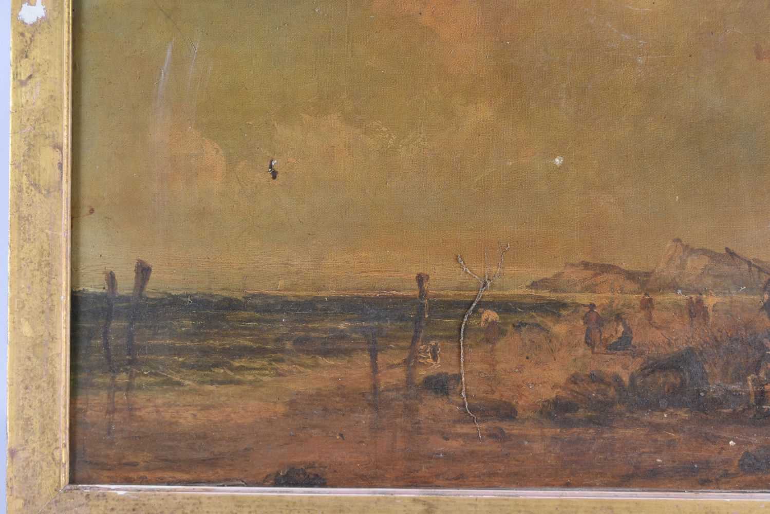 English School (19th Century) Oil on canvas, Coastal scene. 65 cm x 45 cm. - Image 2 of 4