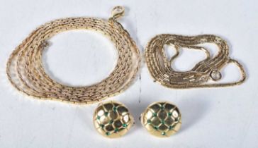 A collection of gold tone designer jewellery including Grosse & D'Orlan (49g)