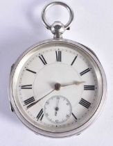 A Victorian Silver Gents Open Face Fusee Face Pocket Watch.  Hallmarked Chester 1897.  Movement -